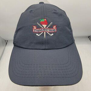 Strawberry Farms Golf Hat Red Unisex Adults Athletic Casual Outdoors
